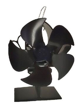 5 Blade Wall Mouted Stove Fan Heat Powered Fireplace Fan