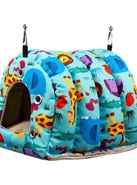 Parrot Cage Hammock Soft Bed Birdhouse Hideaway Cave Bird