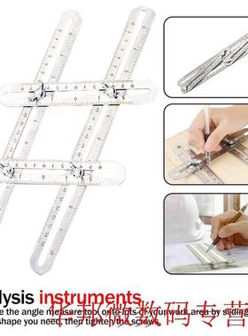Stainless Steel Foldable Multi Angle Ruler Adjustable Measur