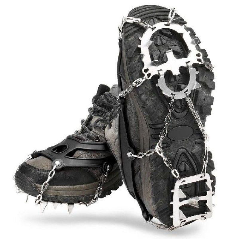 Anti-skid Portable TPE18-teeth Ice Snow Shoes Spike Grip
