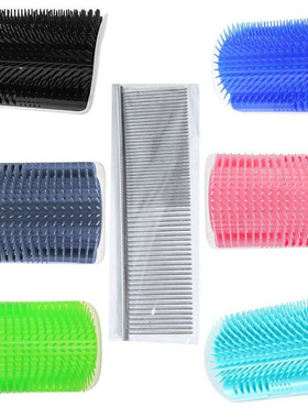 Corner Pet Brush Cat Toy Plastic Scratch Bristles Arch Massa