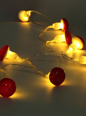 2 meters 30LED Mushroom String Light Lamp With Battery Box G