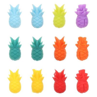12Pcs Silicone Glass Drink Markers Cup Markers Recognizer