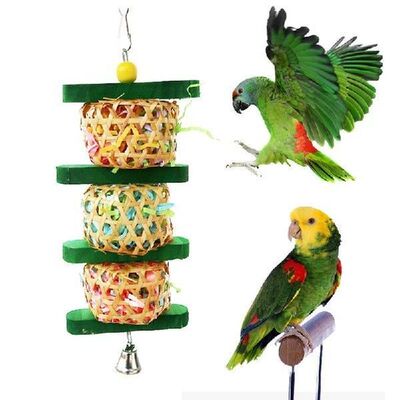 Bird Chewing Toys Parrots Cage Shredding Toys Bird Foraging