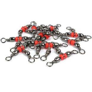50pcs/lot 3 Way Barrel Cross Line Fishing Swivel With Solid