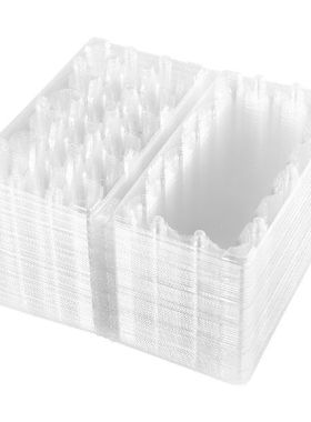 BESTONZON 50 Pcs 18 Grids Quail Egg Storage Box Plastic
