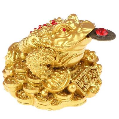Feng Shui Toad Money Chinese Gold Frog Toad Feng Shui Gift