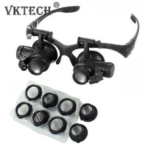 10X 15X 20X 25X LED Magnifying Glasses Headband Magnifier