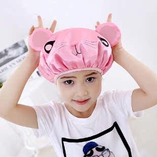 Double-layer Children Cartoon Waterproof Shower Caps