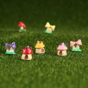 Mushroom House Miniature House Resin Fairy Garden Craft