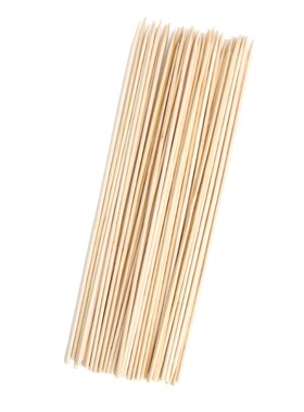 50Pcs Long Bamboo Skewers Wooden Sticks BBQ Barbecue Shish K