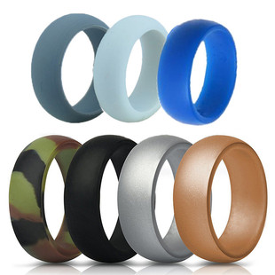 7pcs Silicone Rings Wedding Rubber Bands Hypoallergenic