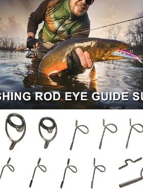 Set Panduan Joran Pancing 11 Buah Ujung Kait Panduan