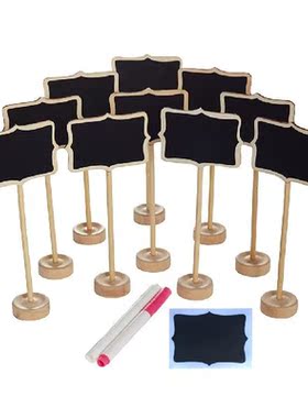 10PCS Mini Chalkboards Decorative Unique Mini Size Wooden