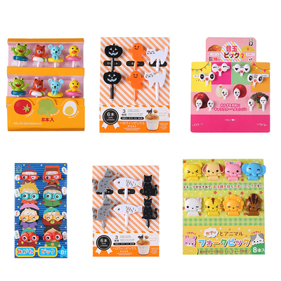 6-10PC Lunch Party Pick Dessert Fork Snack Decoration Bento