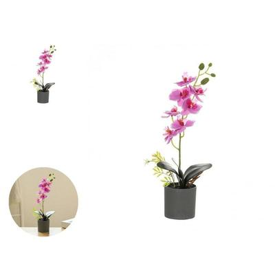 Decorative 4 Styles Elegant Potted Artificial Orchid Flower