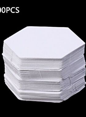 100 Buah Templat Segi Enam untuk Kerajinan Jahit Merajut