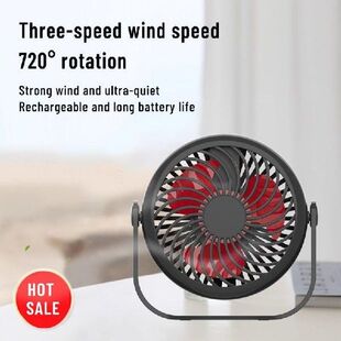 1PCs Portable Rechargeable Led Light Fan Air Cooler Mini