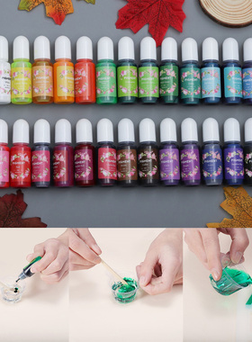 26 Colors 10ml Epoxy UV Resin Mix Color Dye Colorant Resin