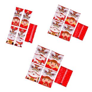K1MF Set Tas Kemasan Kucing Dansa Singa Cina Tas