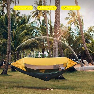 1PC Outdoor Camping Shade Anti-mosquito Hammock Quick Build