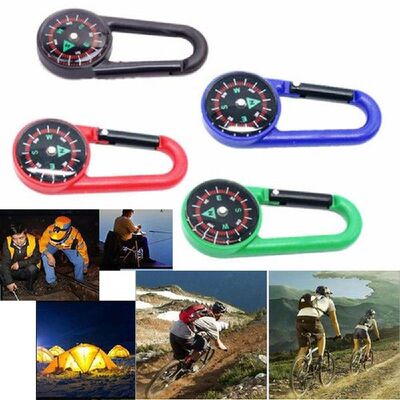 10 Pcs Carabiner Hiking Mountaineering Aluminum Random