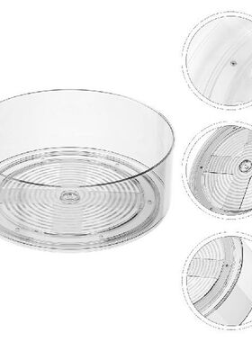 1Pc Divided Plastic Storage Tray Durable Rotate Box Kitchen