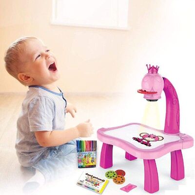 Trace and Draw Projector Toy Kids Drawing Projector Table