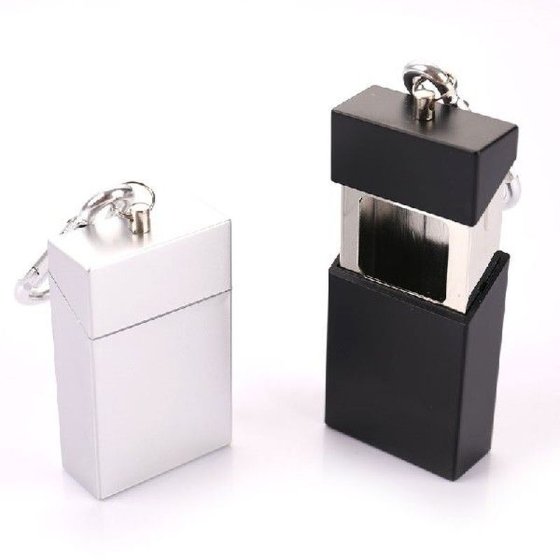 1 Piece Portable Ashtray With Lid Keychain Pocket Ashtray
