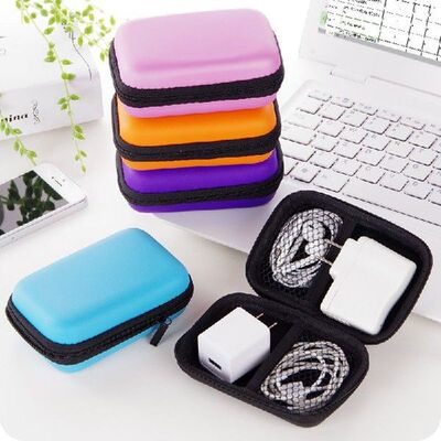 Headphones Storage Box Usb Hard Case Earphone Bag Key Coin