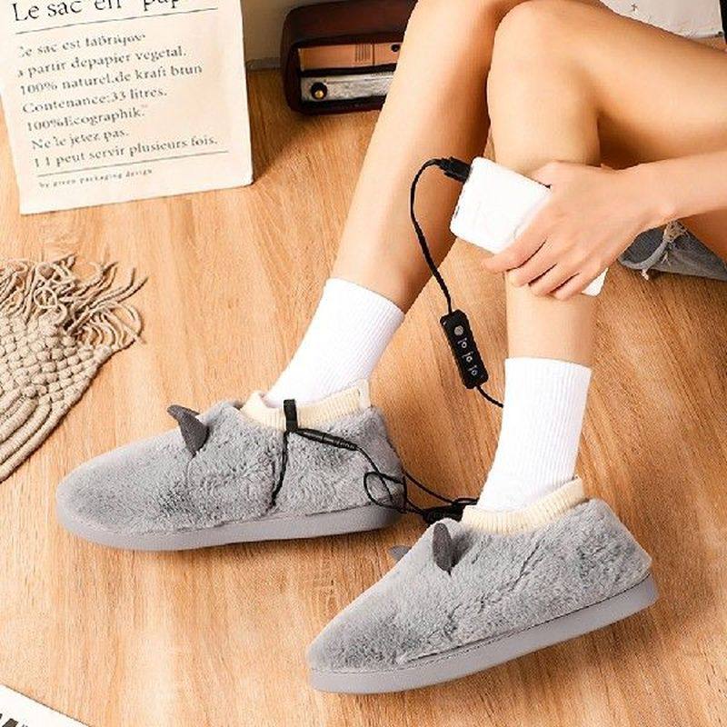 electric feet heating slippers usb heated foot warmer cold