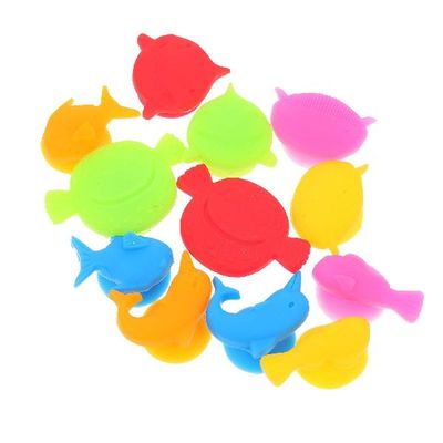 12pcs Silicone Marine Animals Glass Marker Creative