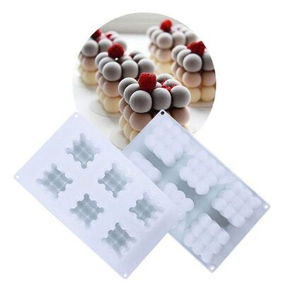 Silicone Candle Mould Solid Color 3D Ball Shape Mold DIY