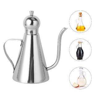 Oil Bottle Dispenser Olive Stainless Steel Container