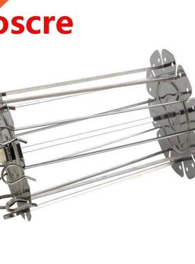 HOT-Stainless Steel Grilled Cage BBQ Roaster Barbecue Kebab