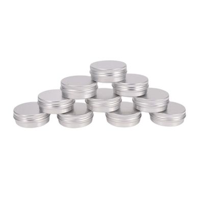 Pack of 120 Scew Top ound Aluminum Tins Cans  Aluminum