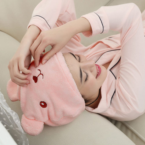 Lovely Cat Hair Drying Cap Towel Microfiber Quickly Dry