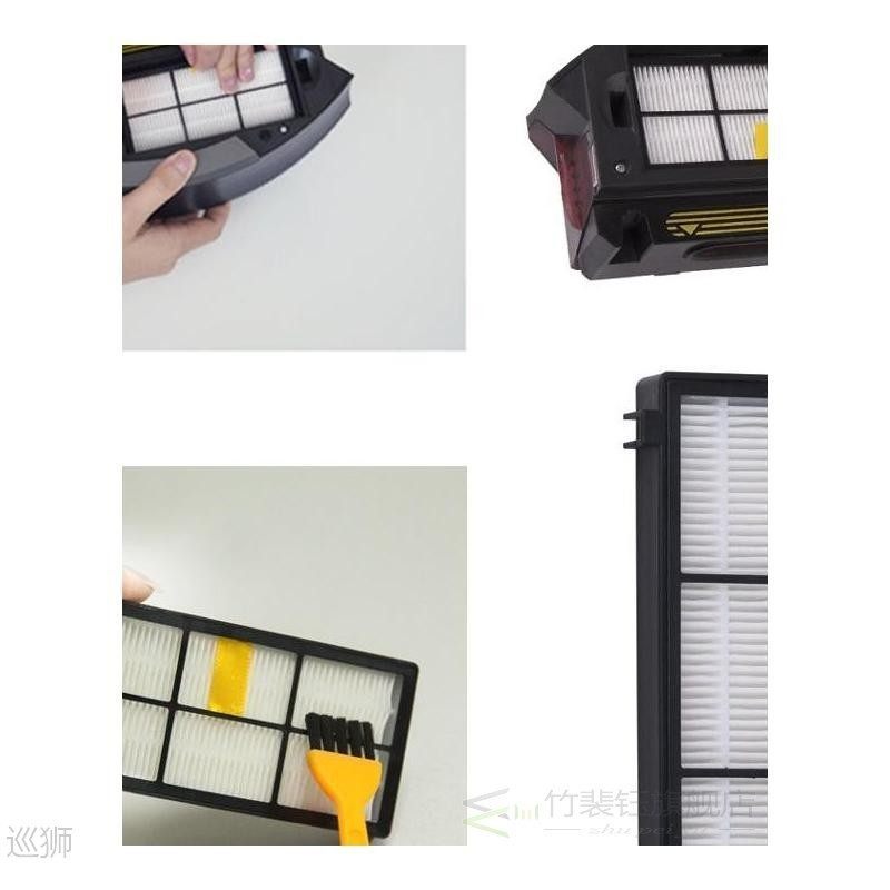 high quility hepa brush filter replacement for irobot roomba