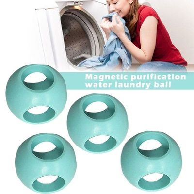 4 Pcs Reusable Magnetic Laundry Anti Limescale Ball Machine