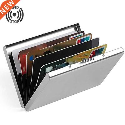 Fashion Aluminum Antimagnetic Card Holder Women Men Metal Cr
