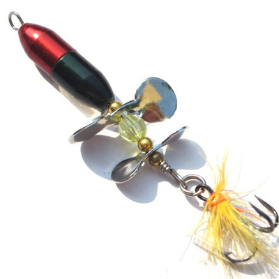 1pcs Rotating Spinner Sequins Fishing Lure 10g/7cm Wobbler B