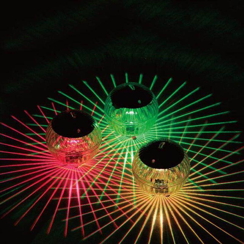 LED Disco Light Pool Light Solar Water Drift Lamp Floating U