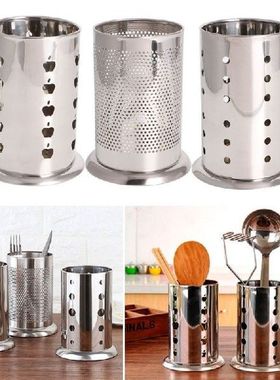 Tempat Alat Makan Gantung Baja Tahan Karat Sendok Garpu