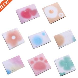 Mini Gradient Color Sticky Note Pad 50 Sheets Blank Papers f