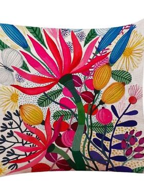 Cotton Linen Square Decorative Cushion Covers Home