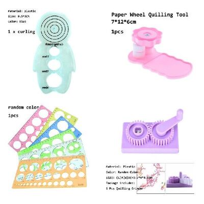DIY Paper Crafts Quilling Rolling Tools Kit Mould Needles