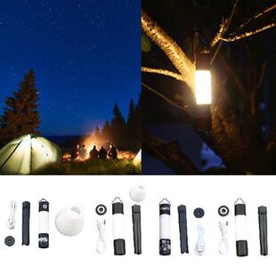 Camping Table Lamp USB Rechargeable Table Lamp with Handle