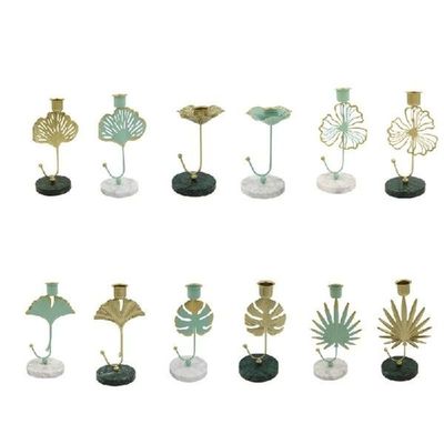 Simple Style Candlesticks Holder Candle Holder Leaves
