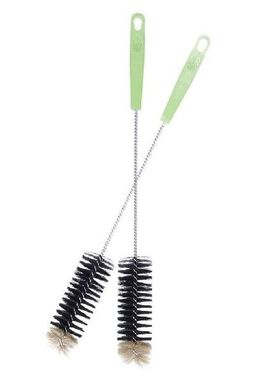 2PCS Long Handle Cleaning Brush Baby Nipple Milk Bottle 360