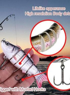 10cm Life-like Fake Fishing Lures Multi Jointed Swimbaits